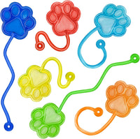 30 Pcs Sticky Spider Web Sticky Hands for Kids Bulk Halloween Party - Dog Paw