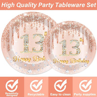 CHUNNIN 200 PCS Gone Fishing Party Plates Napkins Fishing Tableware - 13th Birthday - image 3
