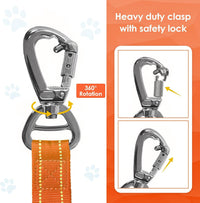 AUBELL Tactical Dog Leash Heavy Duty - Orange - image 3