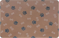 Pet Cat Dog Food Mat Non Slip Mat for Dog Water Bowl Mat Quick Dry - Brown / 24*16.9 in - image 2