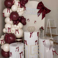Pink Balloon Arch Kit, 145Pcs Baby Shower Birthday Decor – Fun for Kids & Family - Burgundy White - image 2
