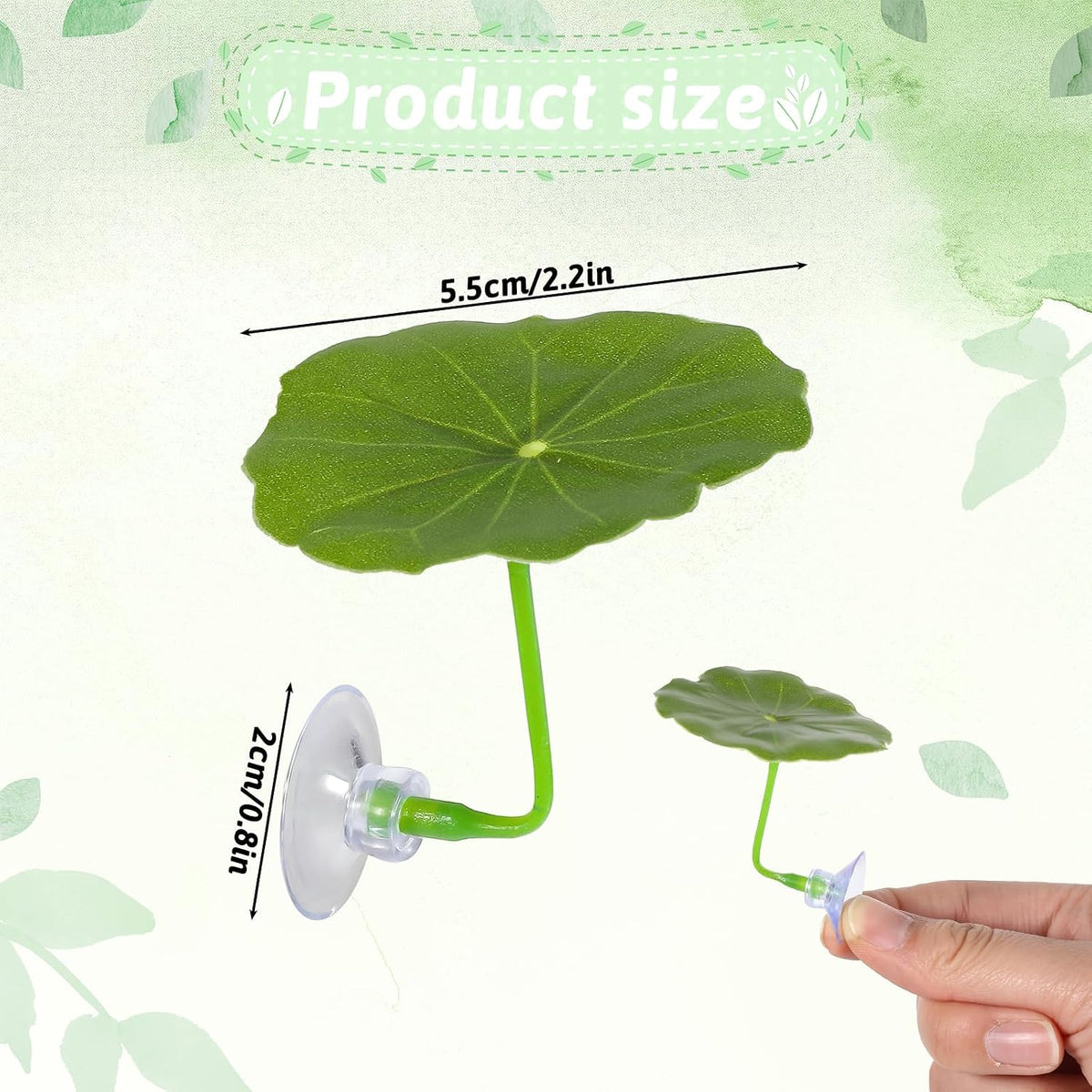 3 Pcs Betta Fish Leaf Hammock Soft Aquarium Decor Plastic Plants - lotus leaf - image 2