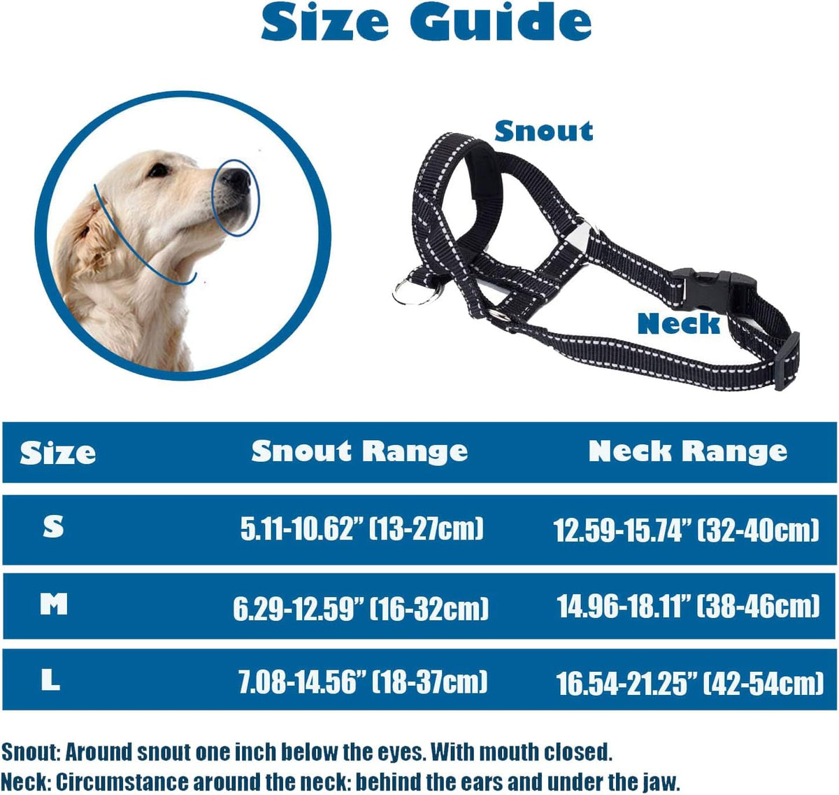 Dog Head Collar, Head Collar with Reflective Strap to Stop Pulling for Small Medium and Large Dogs - M / Orange - image 2