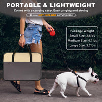 Aivituvin Dog Playpen, Foldable Pet Play Pens with Carrying Bag for Cat, Puppies, Rabbits, Portable - S / Brown - image 4