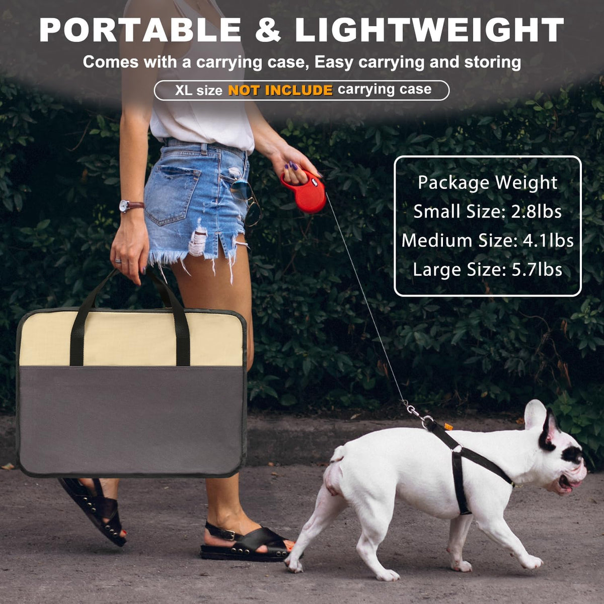 Aivituvin Dog Playpen, Foldable Pet Play Pens with Carrying Bag for Cat, Puppies, Rabbits, Portable - S / Brown - image 4