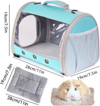 Bearded Dragon Travel Carrier Backpack, Lizard Backpack Carrier - Green / TPU Carrier+MAT - image 2