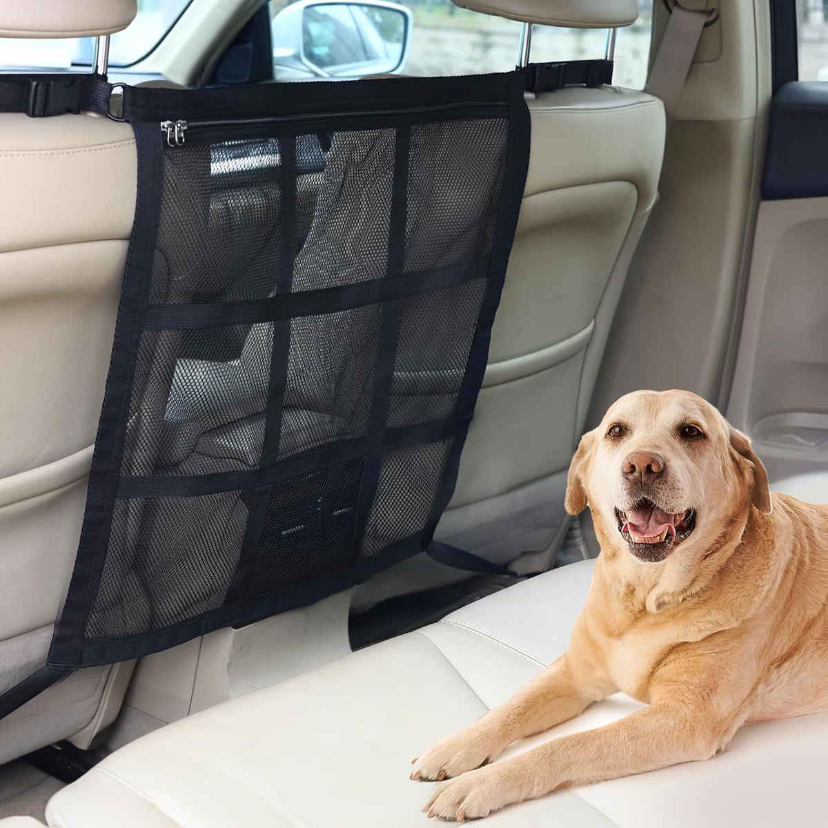 Dog Car Barrier, 9-Grid Reinforced