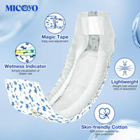 MICOOYO Dog Diapers Male Disposable Super Absorbent Male Dog Wraps - Extra Small / 50 - image 2