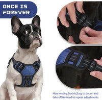 No Pull Dog Harness for Medium Dogs - Denim Blue / M - image 4