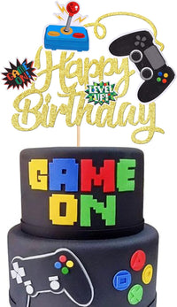 ZHUOWEISM 36 video game cupcake toppers with game controller designs - view 3