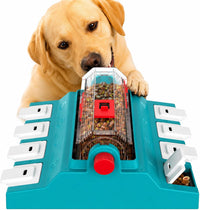 2-Level Dog Puzzle Toy Rotating Treat Dispenser for Small/Medium Dogs – Essentials for Dogs - Extra Large / Matisse green