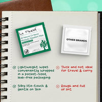 LA Fresh DEET Free Natural Mosquito Repellent Wipes - Long Lasting Bug Repellant - Pack of 200