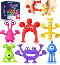 Bath Toys Kids Suction Toy: No Hole Bath Toy for Boys Girls – Fun for Kids & Family - Alien / 18 PCS