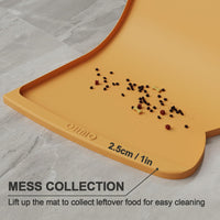 OHMO Cat Food Mat, Silicone Pet Feeding Mat, 18x9.8 - 24"L x 15"W / Honey - image 3