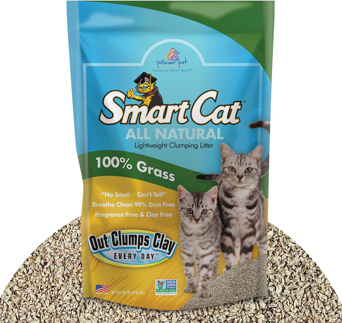 SmartCat All Natural Clumping Cat Litter - 20-Pound