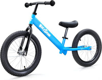 bicystar 16 inch balance bike for kids 5-8 with air rubber tires - view 3