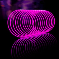 Glow Fever Glow Sticks Bulk 100ct 22'' Glow Necklaces with Connectors - Pink