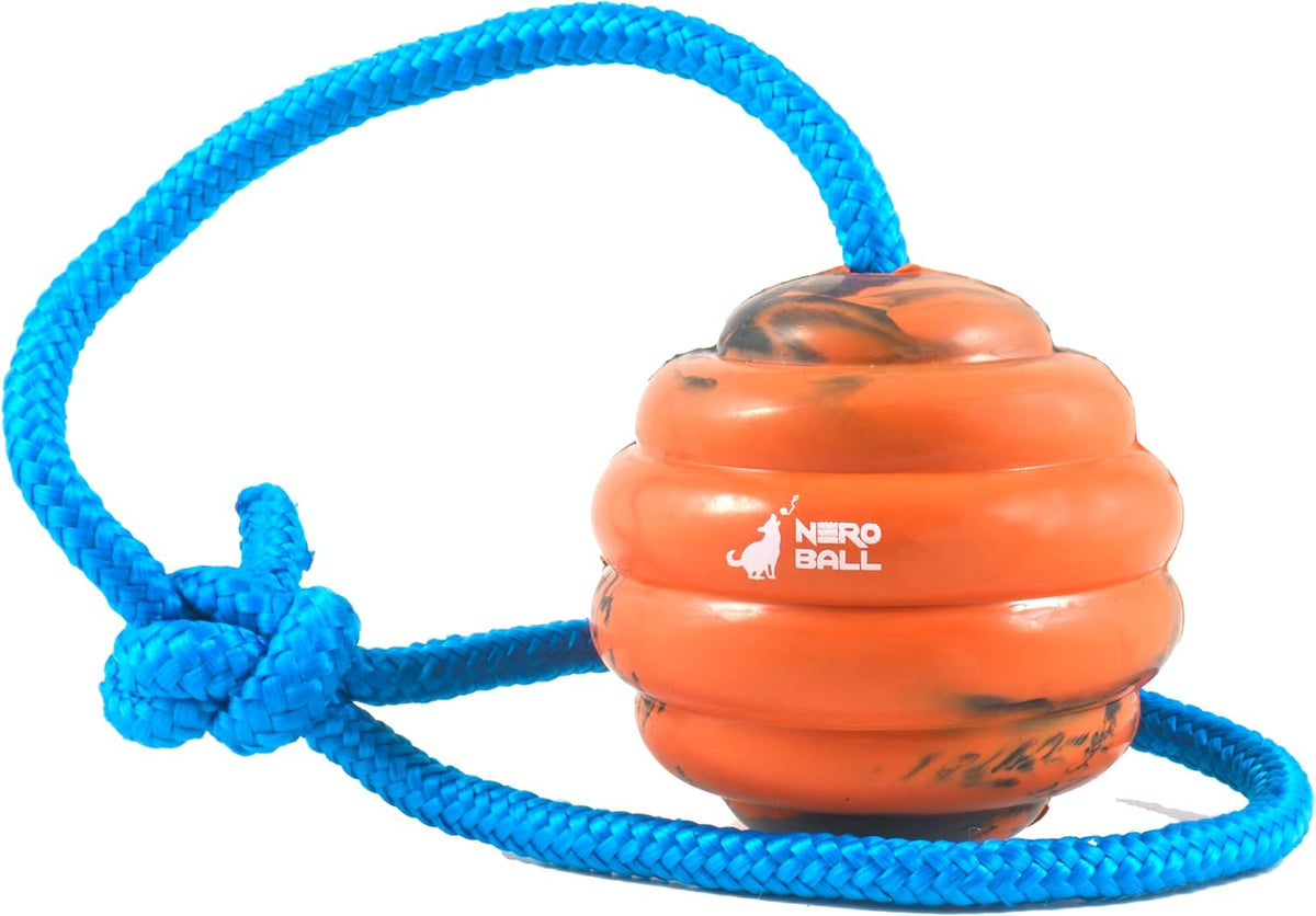 Nero Ball Pro K-9 Dog Training Ball on Rope