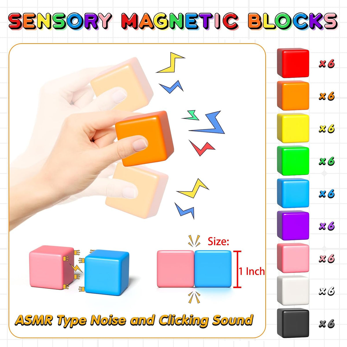 Apluses 54 PCS Magnetic Blocks - image 2