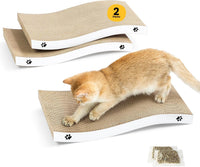Cat Scratcher, Durable Scratch Pad - White / L: 17" - 2 Pack