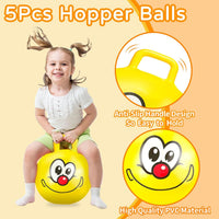 Bounce Balls with Handles for Kids - 5P 18inch Hopper Balls - image 3