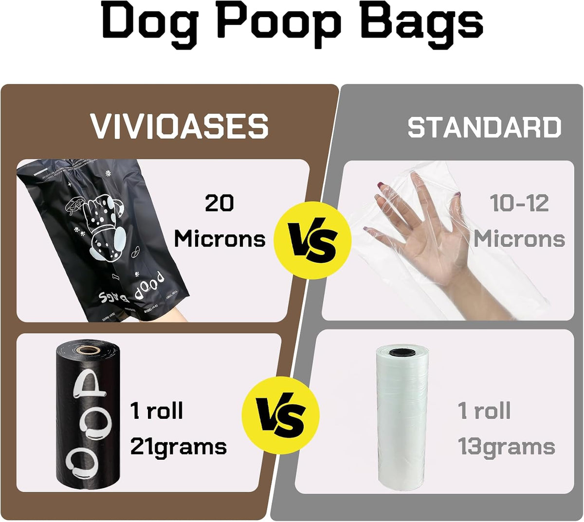 Cherry Blossom Scented Dog Poop Bags, 42 Rolls 630 counts - Black / 630 Count (Pack of 1) - image 4