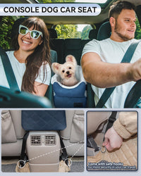 PETSFIT Center Console Dog Car Seat with Adjustable Seat-Rail Anchor - Blue / Small - image 2