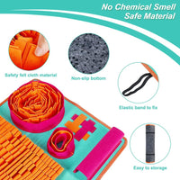 Vivifying Snuffle Mat for Dogs - Orange Red Blue - image 4