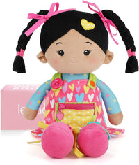 LeyaDoll 16 inch Montessori baby doll with buttons, zippers and laces