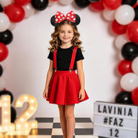 UNSPAZ Mouse Ears Headbands - Red White Dot - image 3