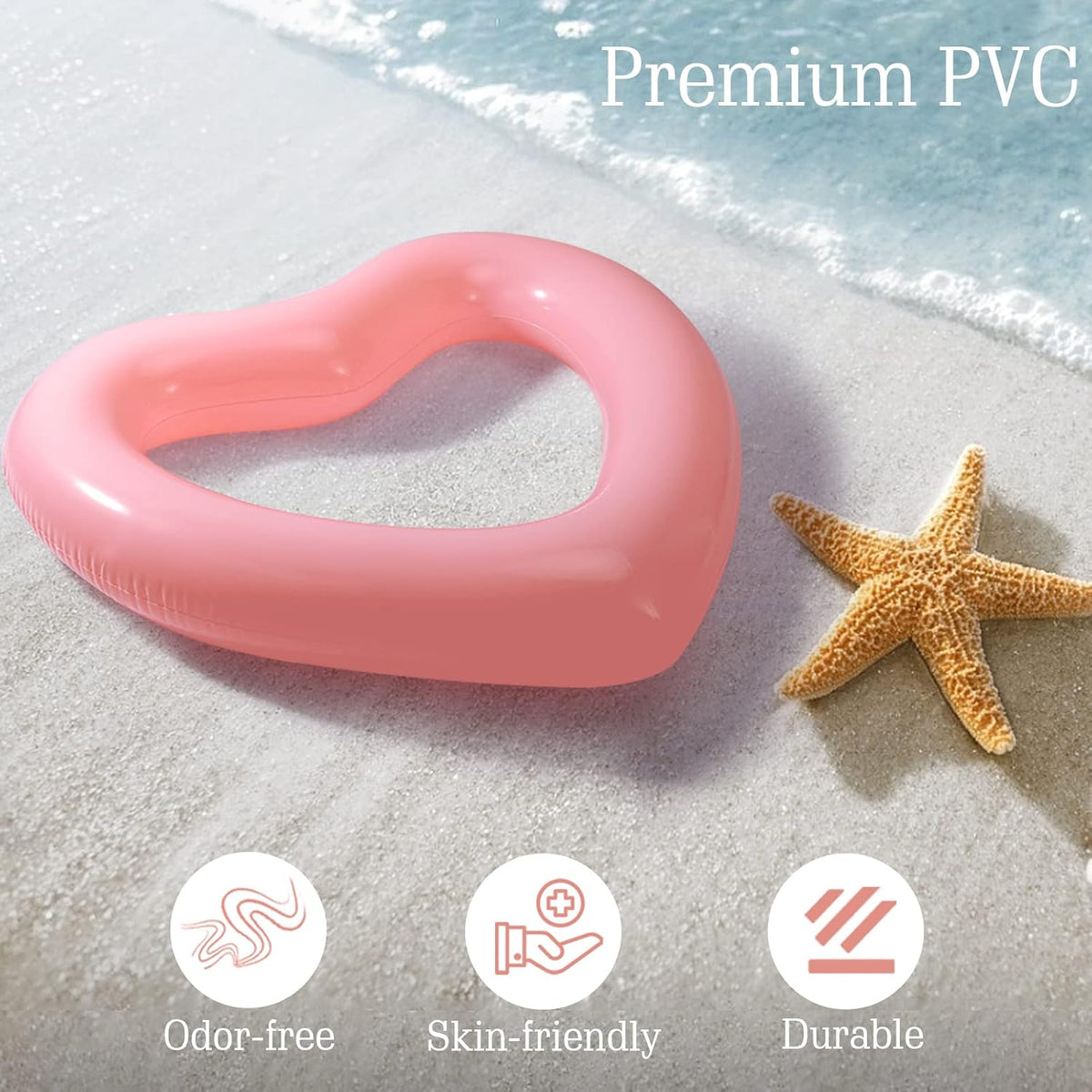 HeySplash Pool Floats, Inflatable Pool Floaties for Adults – Fun for Kids & Family - E-Rose Gold - image 3