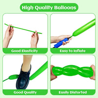 260 Clear Long Balloons for Animals - Multi - image 3