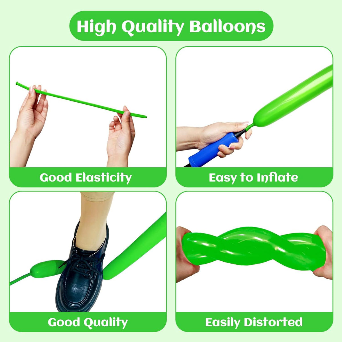 260 Clear Long Balloons for Animals - Multi - image 3