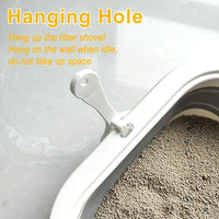Low Entry Kitten Litter Box, Collapsible Shallow Litter Box Senior Cats Anti-Splashing Kitty Training Open Potty Pan Scoop Leak-Proof Pedal Cat Toilet No Smell Easy Clean