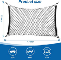 Dog Car Barrier Vehicle Pet Barrier Backseat Mesh Dog Car Divider Net - 47x35 Inch - image 2