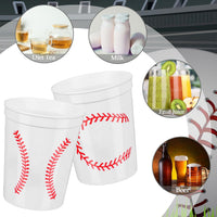 Norme 24 reusable plastic soccer party cups in 4 printed styles - view 9