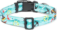 Mercano Adjustable Dog Collar - Special Design Patterns, Soft Nylon Comfortable Sturdy Pet Collar for Small Medium Large Dogs (XS, Sail)