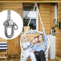 SELEWARE stainless steel swing hangers 2 pack, heavy duty eye hooks for wood beams - view 30