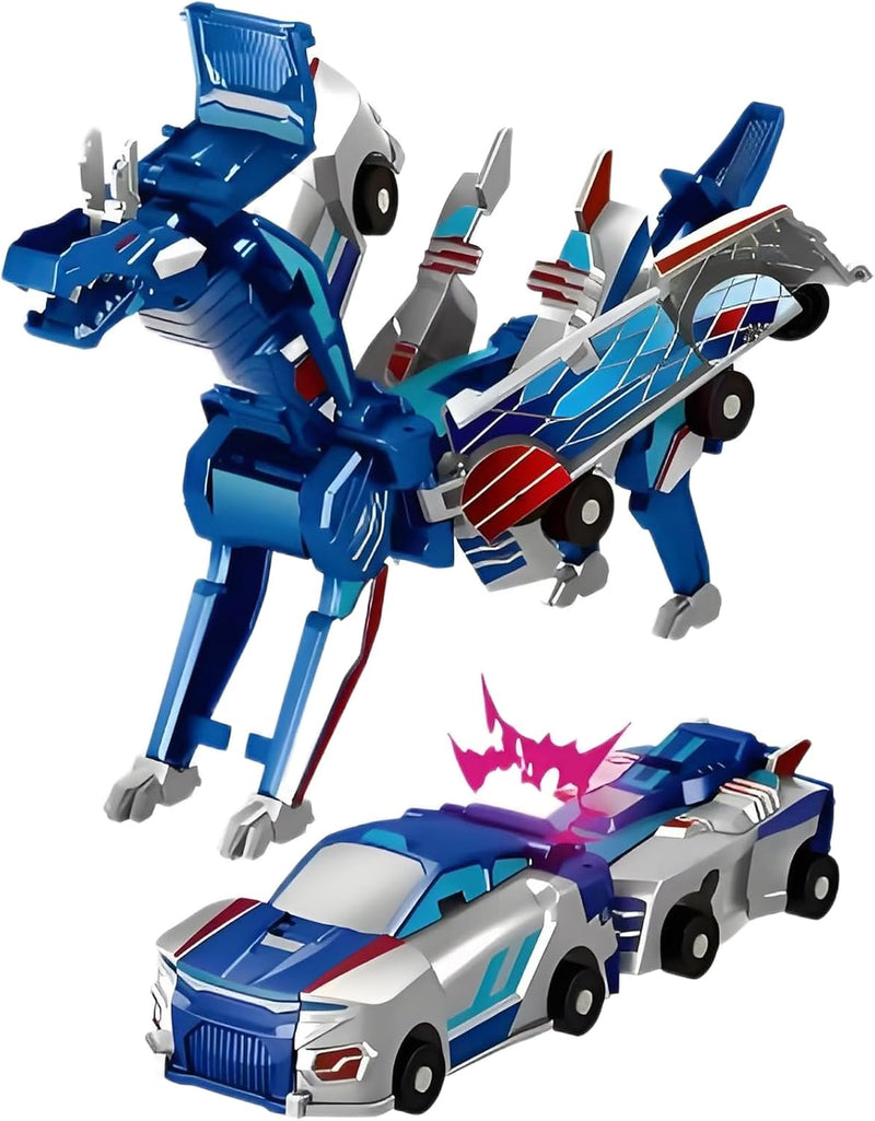 Magnetic Dinosaur Car Toy - Blue Dragon