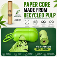 Doggy Poop Bags with Dispenser Dog Waste Pickup Bags Refill Rolls Cat - Green (72 Rolls Scented) - image 2