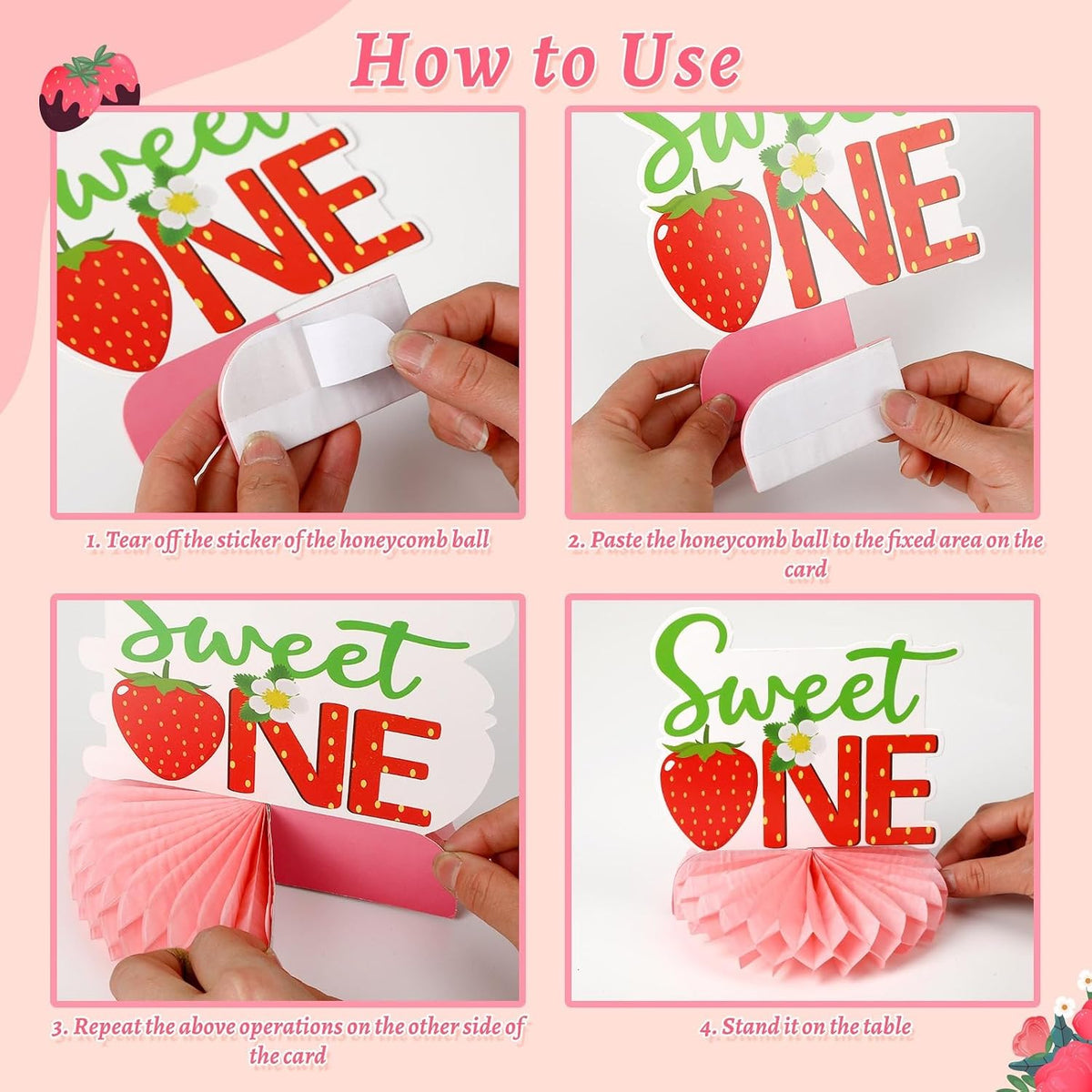 10 Pcs Retirement Party Decorations - Berry First Birthday Style - image 4