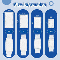 Disposable Dog Diaper Booster Pads XS - Paws / XS - (100 Count) - image 3