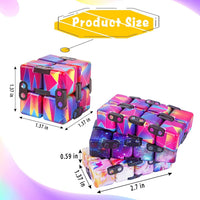 4 Packs Infinity Cube Toy Game for Kids and Adults - Multicolored - image 3