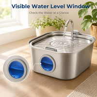 Dog Water Fountain for Large Dogs - Round Window - image 3