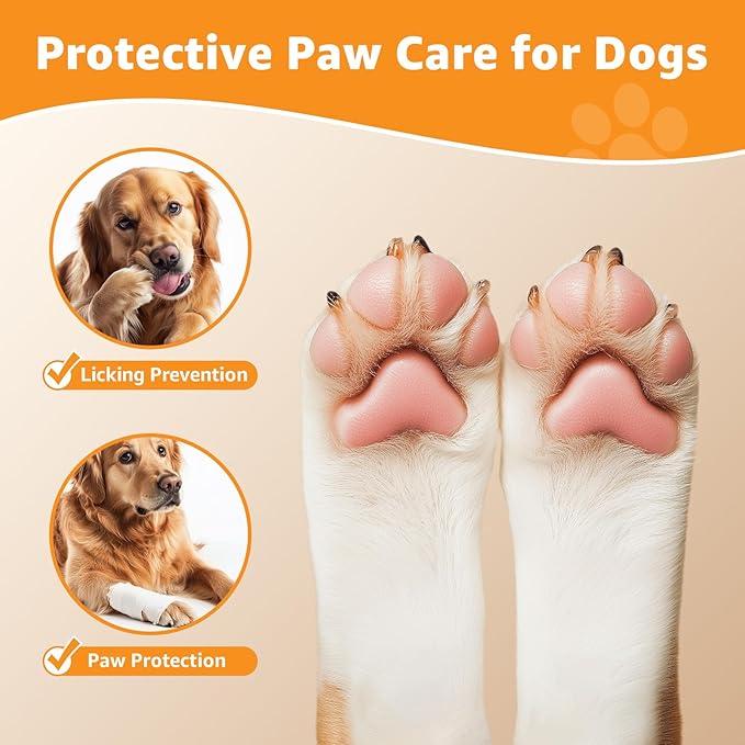 LOOBANI Dog Socks to Prevent Licking Paws - Dog Socks for Hardwood Floors Anti Slip for Traction Control - Dog Grippy Socks for Senior Dog Small Medium Large Dogs on Tile Floors, Black XXL