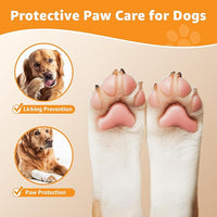 LOOBANI Dog Socks to Prevent Licking Paws - Dog Socks for Hardwood Floors Anti Slip for Traction Control - Dog Grippy Socks for Senior Dog Small Medium Large Dogs on Tile Floors, Caramel XXL