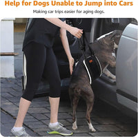 LOOBANI Portable Dog Sling for Back Legs, Hip Support Harness to Help Lift Rear for Canine Aid Old K9 Cruciate Ligament Rehabilitation