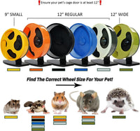 Silent Runner Pro, Sugar Glider Exercise Wheel - Black with Attachment - image 4