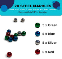 [20 PACK] Colored Marbles For Marble Run - image 2
