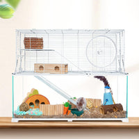 3 Tiers Large Hamster Cages Glass - 30"L x 12"W x 24"H - image 2